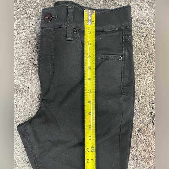 Express cotton blend skinny mid rise some stretch black pants women’s size 6R - Picture 14 of 17